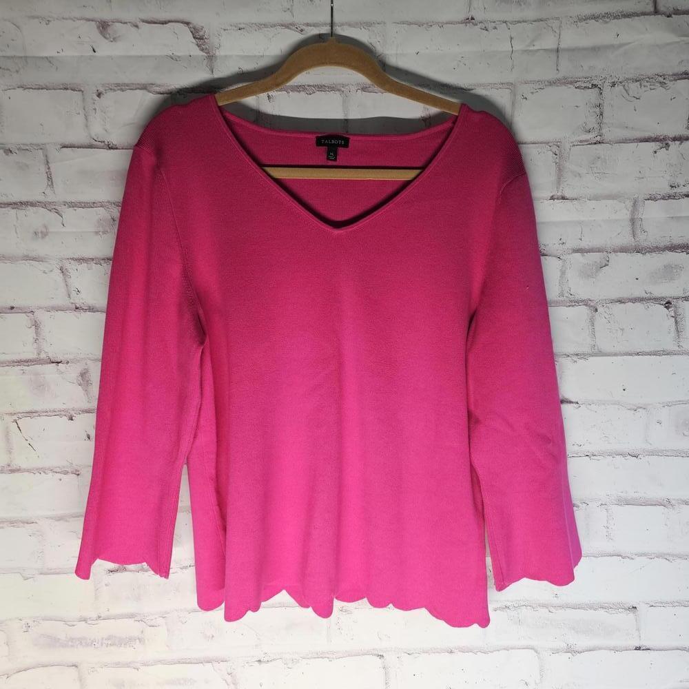 Talbots Hot Pink Lightweight Sweater